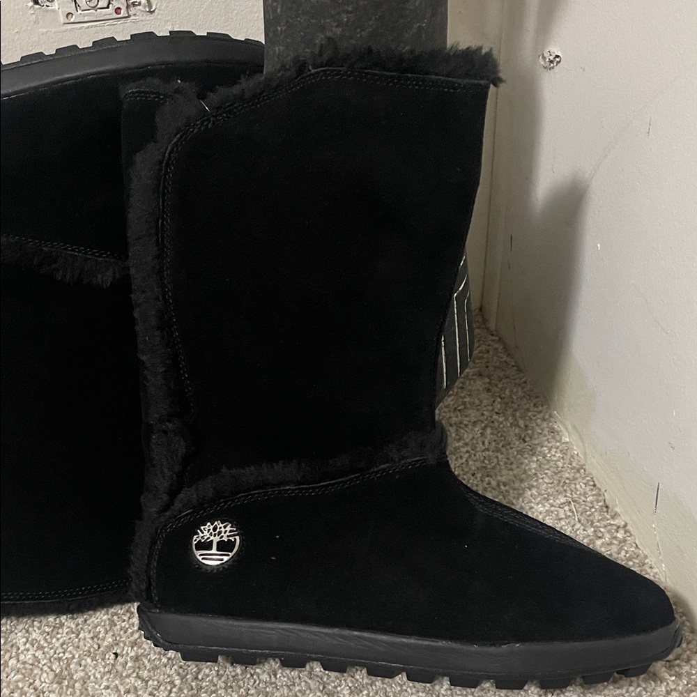 Timberland Women's Black Winter Boots 9.5w